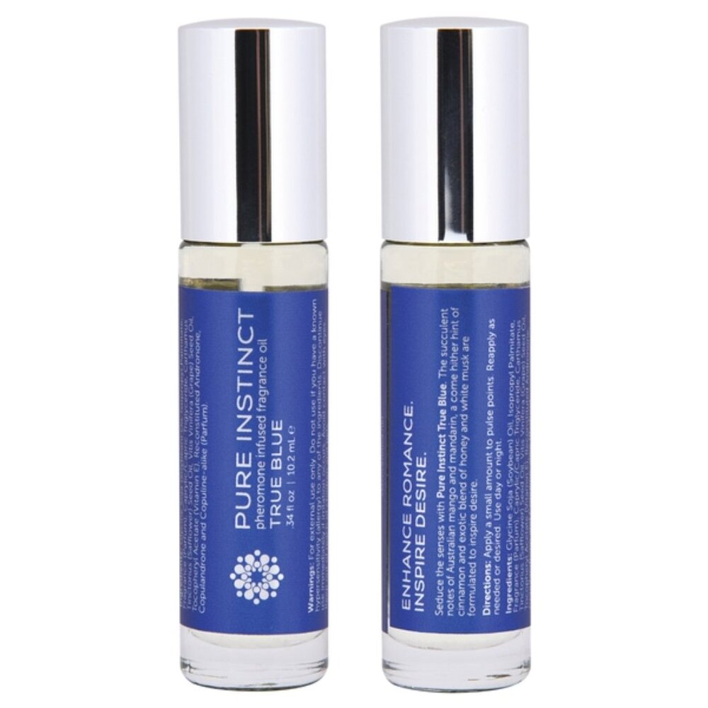 Jelique Pure Instinct True Blue Pheromone Oil Roll On Unisex - Picture 4 of 5
